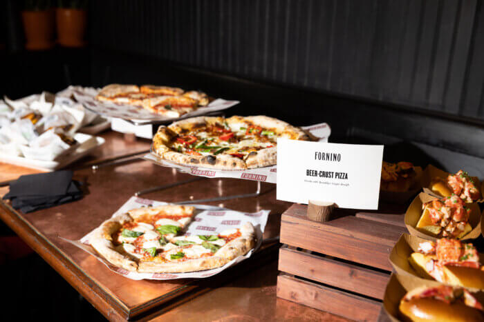 Local eateries catered everything from lobster rolls, burgers, pretzel bites, and pizza with dough made from the Brooklyn Lager.