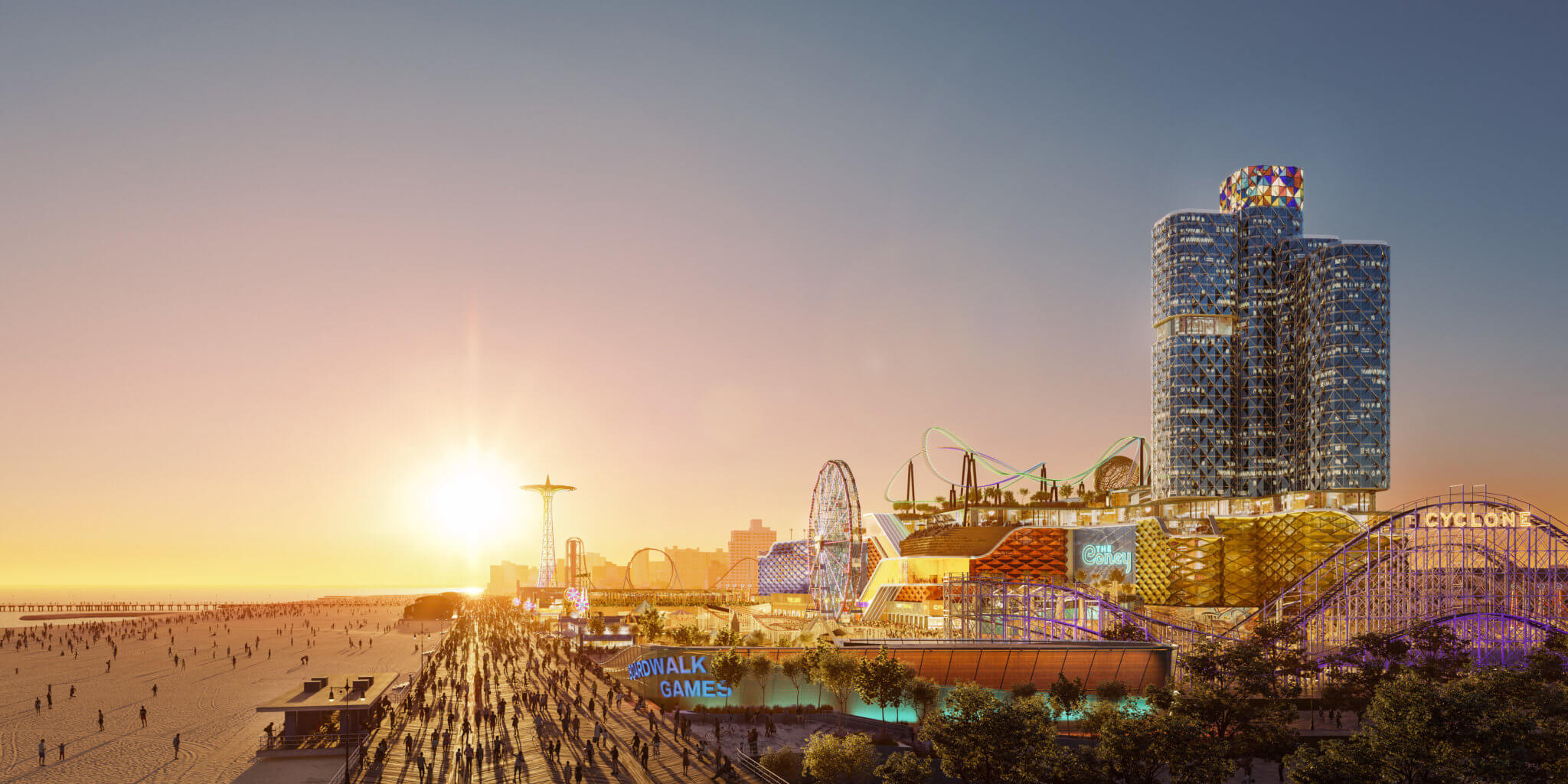 All in Renderings of proposed Coney Island casino released • Brooklyn
