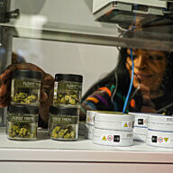 woman in marijuana licensed dispensary