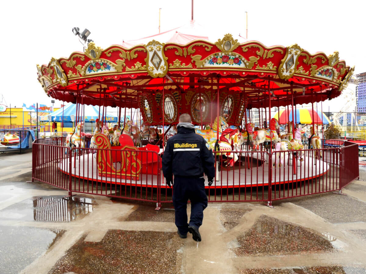 DOB tested rides at Deno's Wonder Wheel Amusement Park in Coney Island to clear them ahead of the summer season.