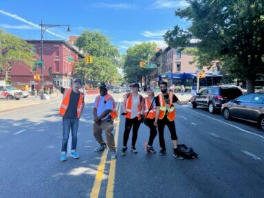 5th avenue parek slope open streets staff on the street
