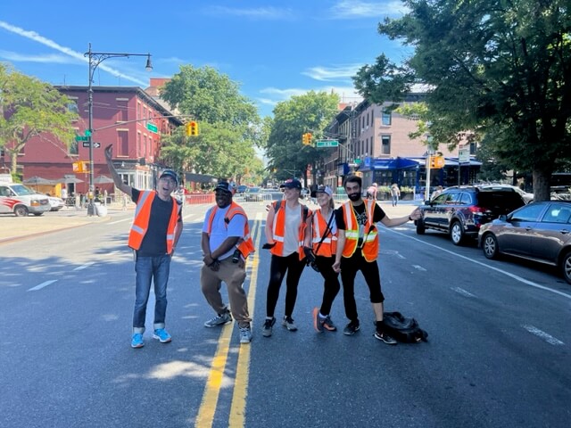 5th avenue parek slope open streets staff on the street