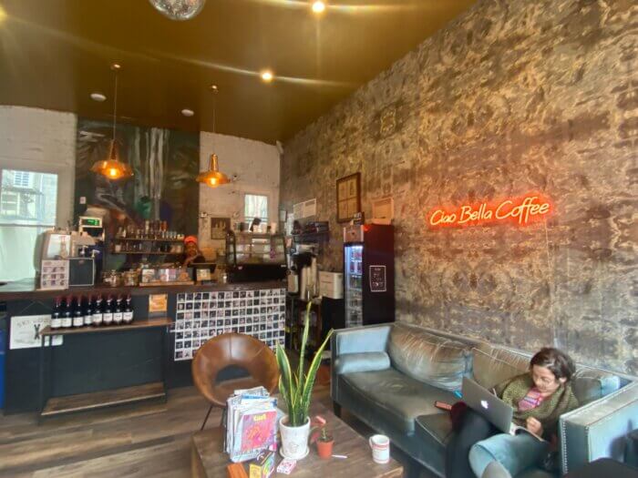 The inside of Ciao Bella.