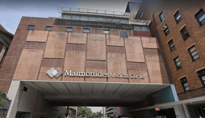 Exterior of Maimonides Medical Center.