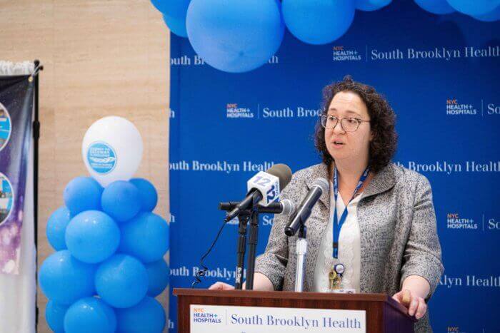 Svetlana Lipyanskaya, CEO of South Brooklyn Health looks forward to opening new facility in May 2023.