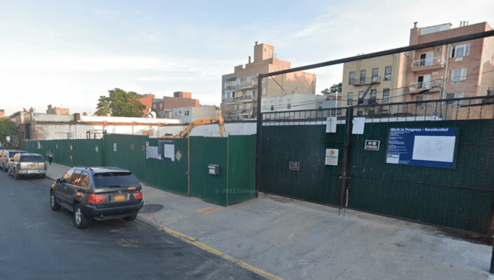 The Sunset Park construction site in May 2018 