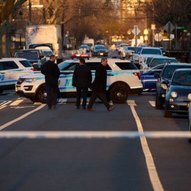 NYPD investigate a shooting that occurred near a school in East New York.