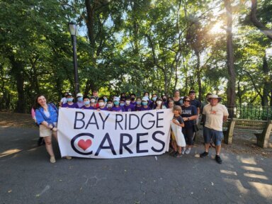 bay ridge cares park clean up earth day event