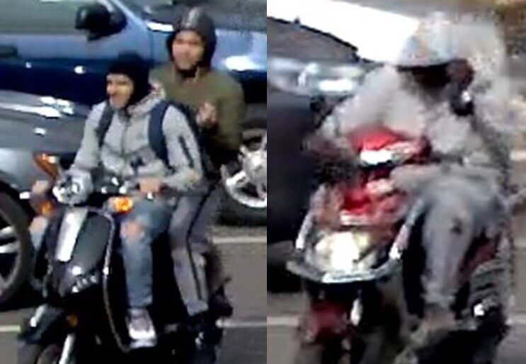 The suspects in the moped heists.