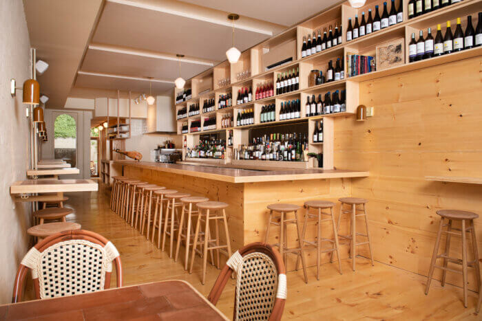 interior of bar vinazo in park slope