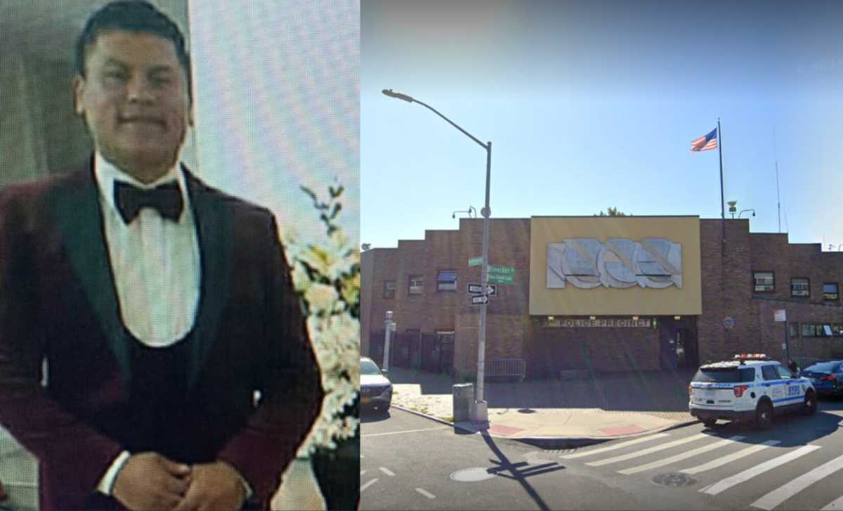 Police in Bushwick’s 83rd Police Precinct (right) are searching for 29-year-old Abraham Gonzalez (left) in connection with the 2020 rape of a child.