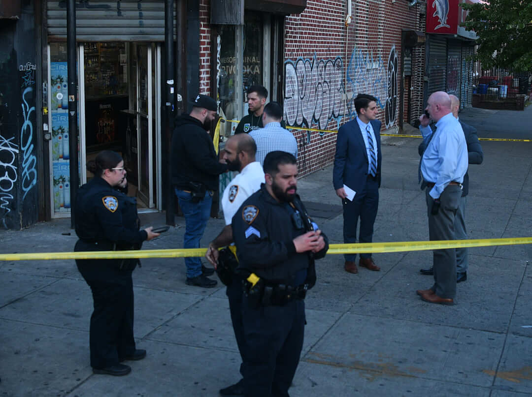 cops on scene of east flatbush double shooting