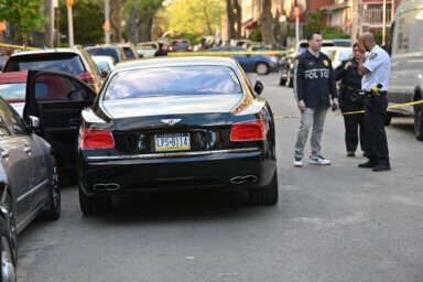 The gunman shot a 37-year-old dead inside a Bentley at 202 E. 91st St. in East Flatbush on April 24.