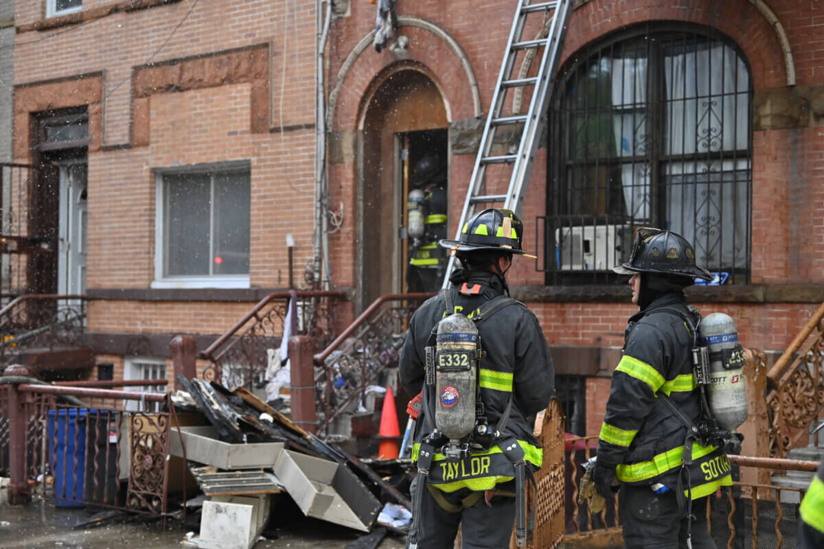 two-alarm fire in east new york