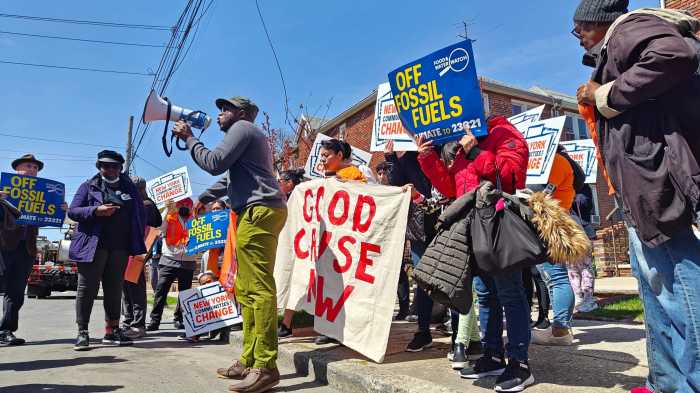 Protest outside Senator Kevin Parker's house in Flatbush