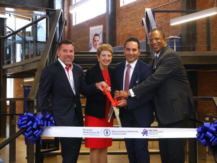 cancer care center ribbon cutting