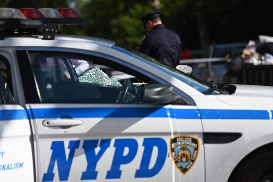 NYPD police vehicle.