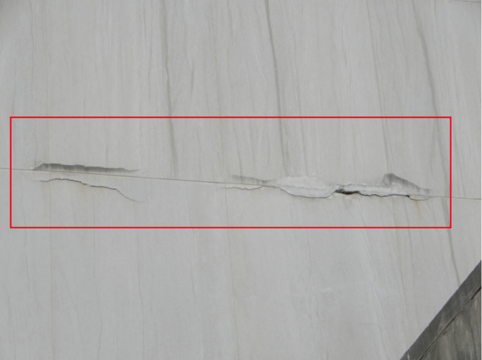 cracks at bk supreme courthouse stone