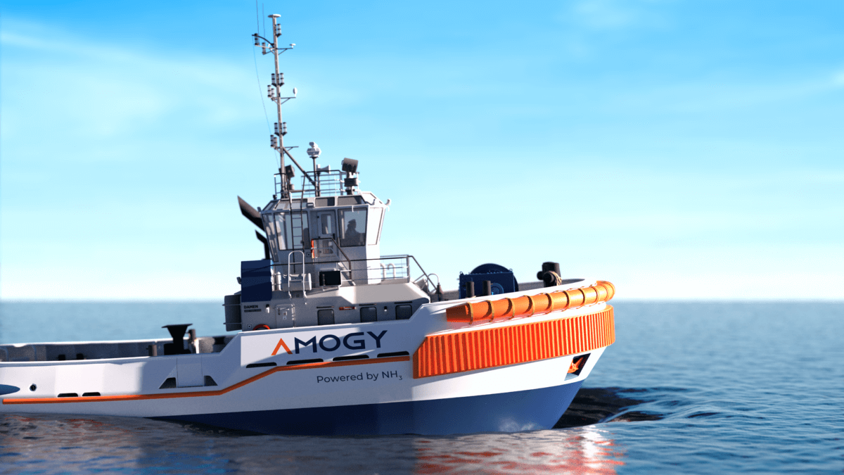 ammonia-powered tugboat