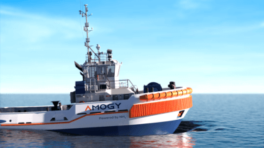 ammonia-powered tugboat