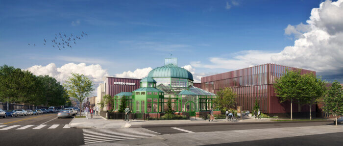 A rendering of the welcome center which is expected to be completed by June 2025.