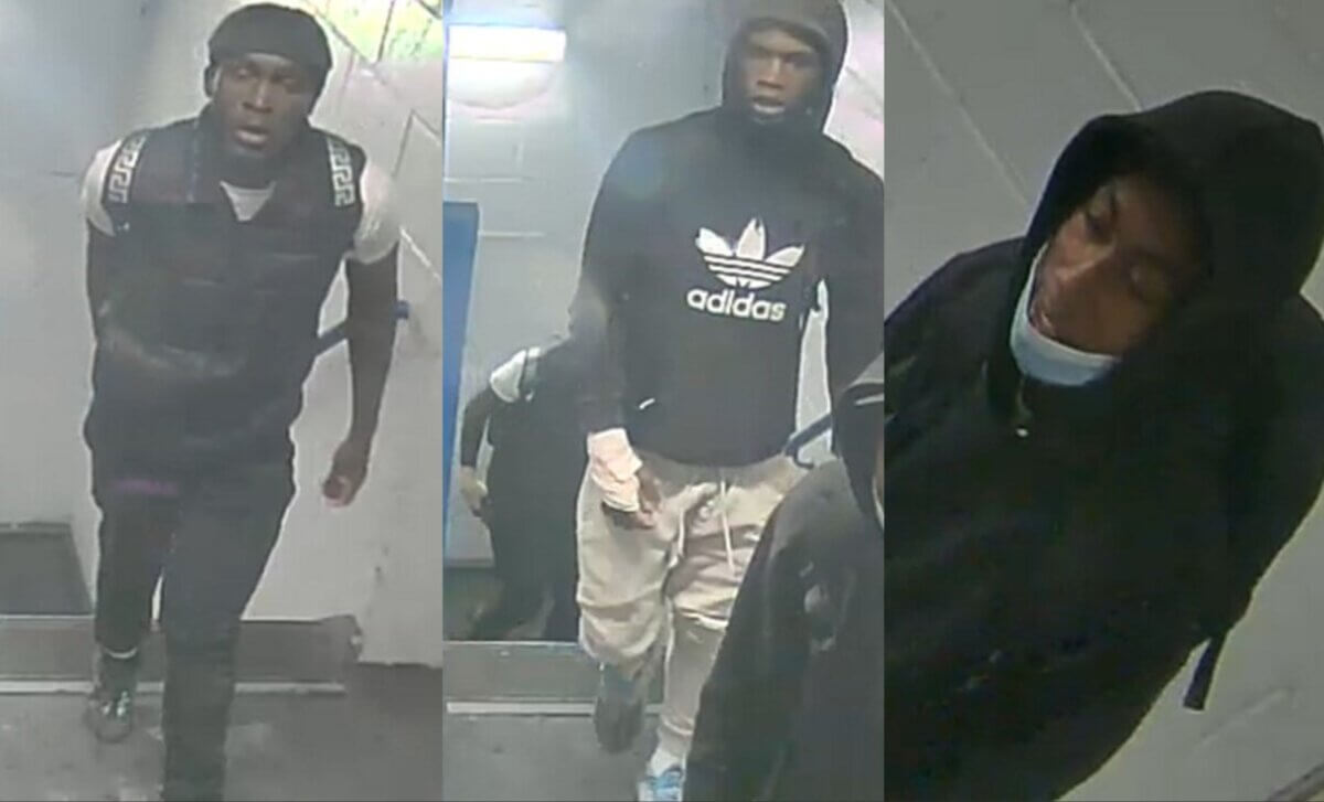 Police are looking for these three individuals in connection with a violent robbery of a 13-year-old at Kings Plaza Mall on May 7.