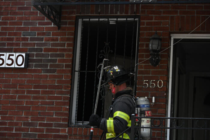 FDNY members at the scene. 