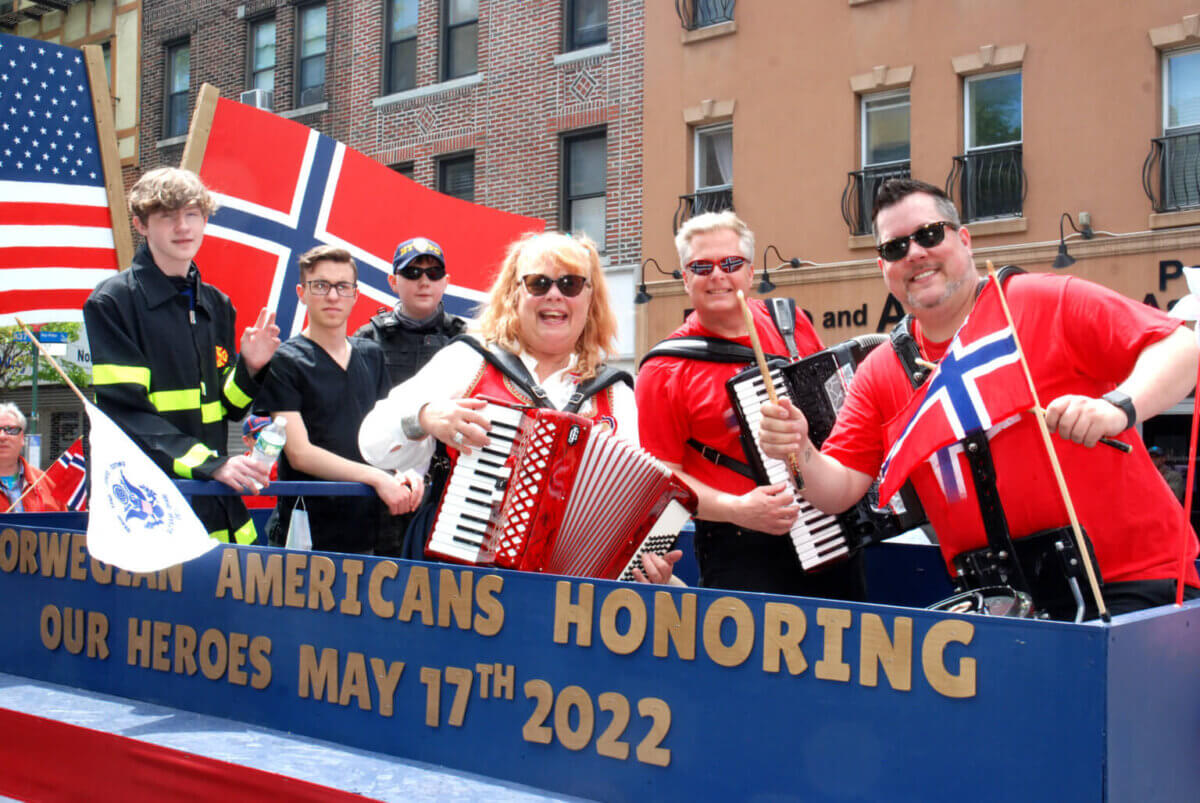 A photo from the 2022 Norwegian Day Parade.