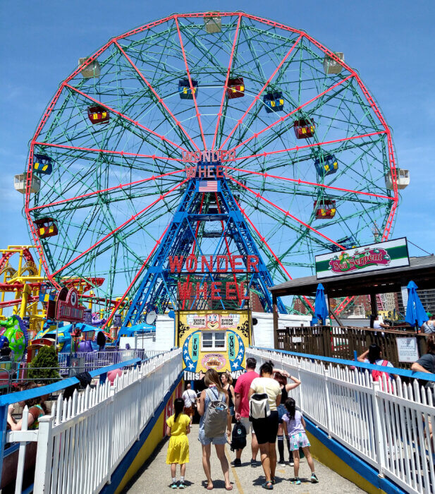 Deno's Wonder Wheel Amusement Park opens weekends and holidays at 11 a.m.