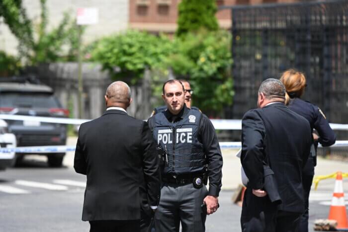 police at scene of hit-and-run