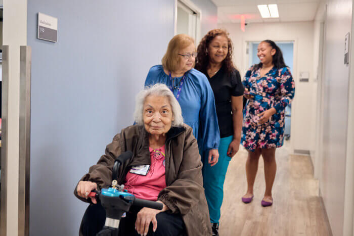 woman inside red hook family health center