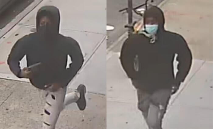 Police are looking for these two suspects in connection with the shooting.