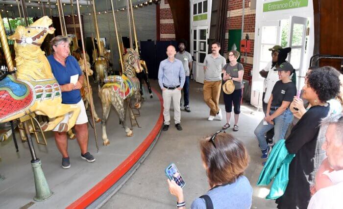 Prospect Park Alliance gathered to celebrate a friendly face of the team. 
