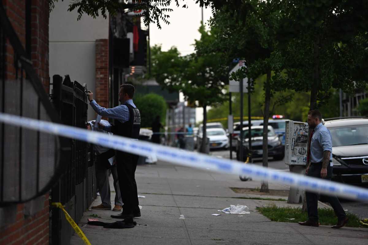 Police responded to the call of a shooting around 5:47 p.m.