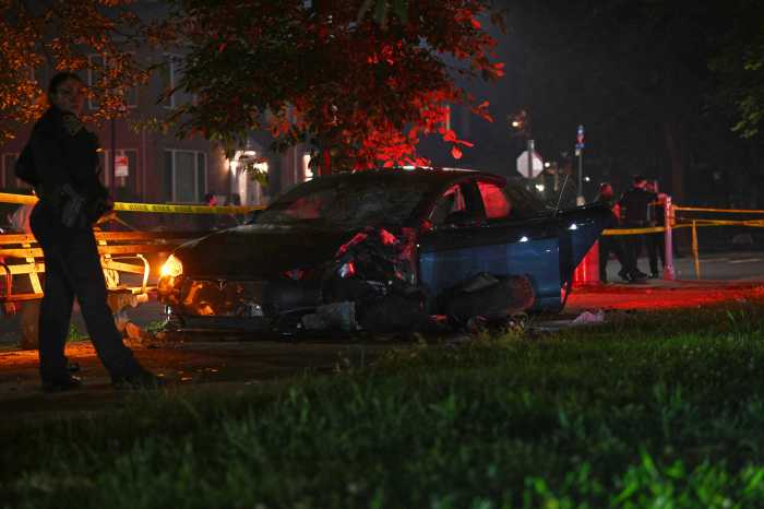ocean parkway tesla crash