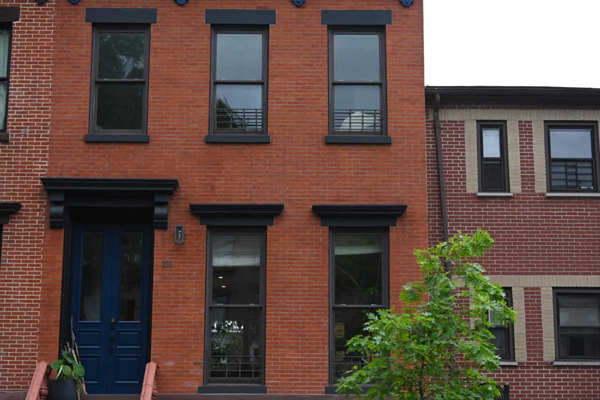 The building where the child fell from the second floor and broke her hip.