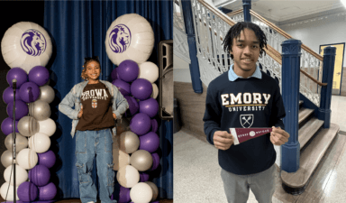 Graduates of Uncommon Schools high school, who will be attending prestigious colleges.