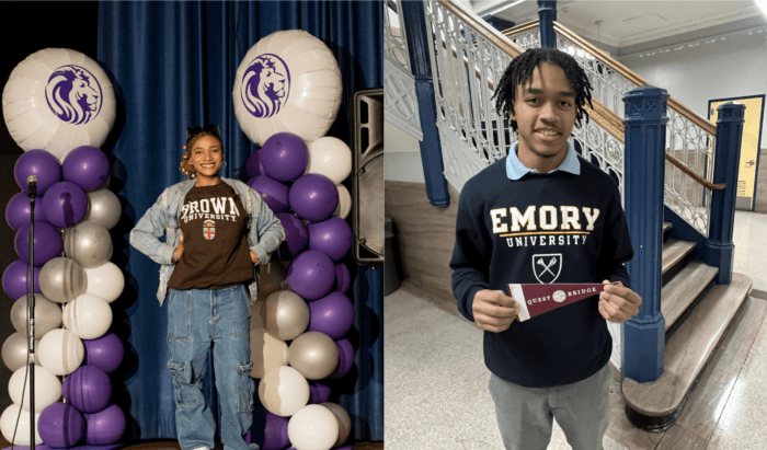 Graduates of Uncommon Schools high school, who will be attending prestigious colleges.