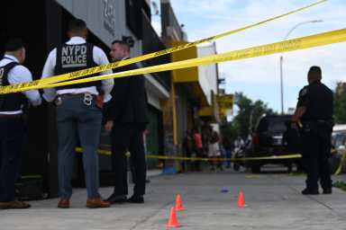 site where man was shot in flatbush