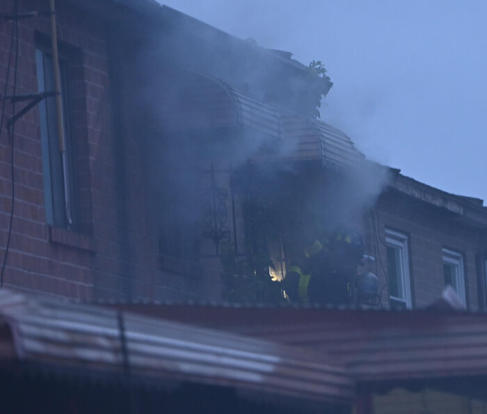 House fire at 576 Junius Street in Brownsville, Brooklyn on Sunday, July, 9th.