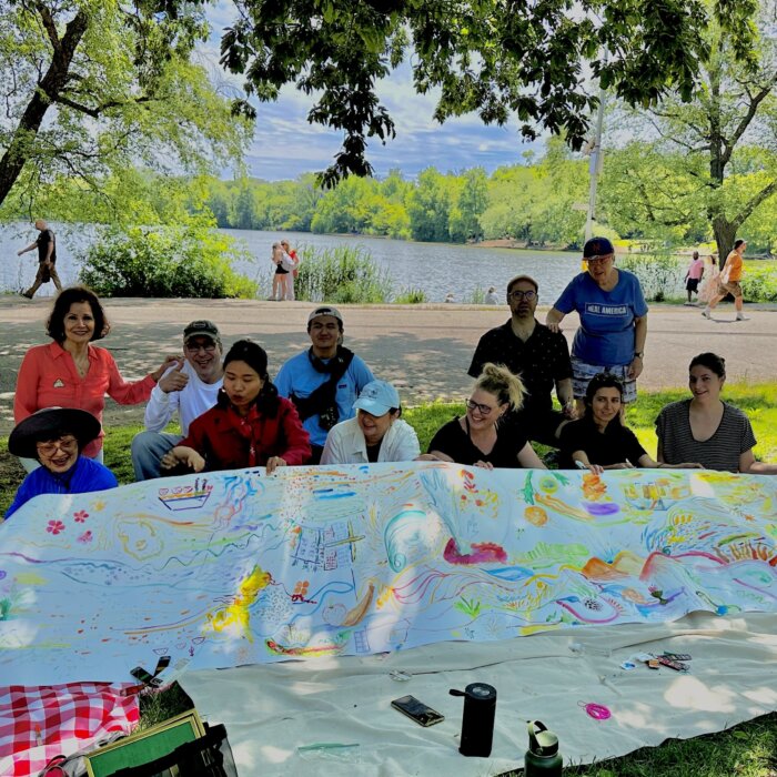 The team works throughout the year to promote keeping the neighborhood clean and creative.