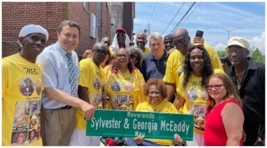 mceaddy street co-name sign