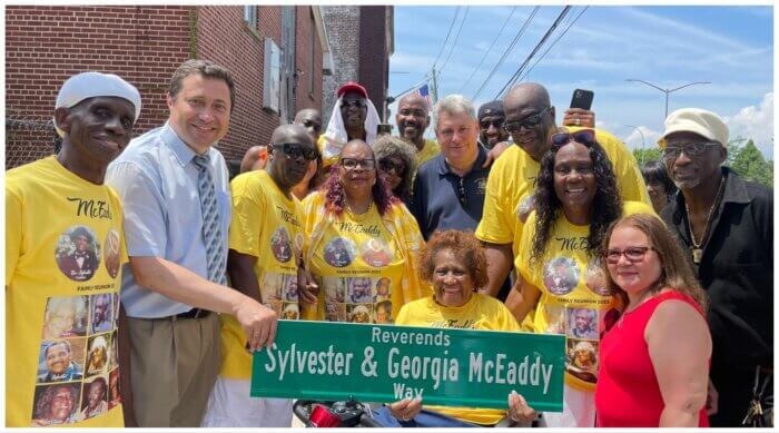 mceaddy street co-name sign