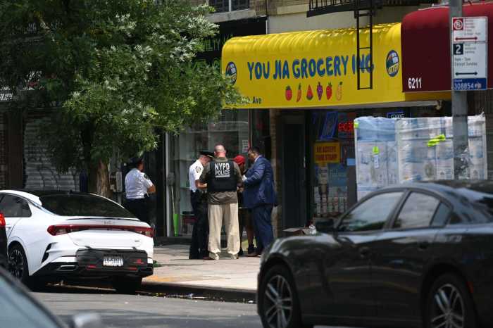 cops on scene of bensonhurst homicide