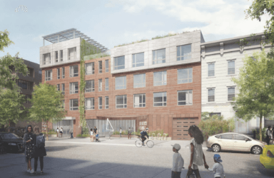 affordable housing unit being built in Crown Heights.