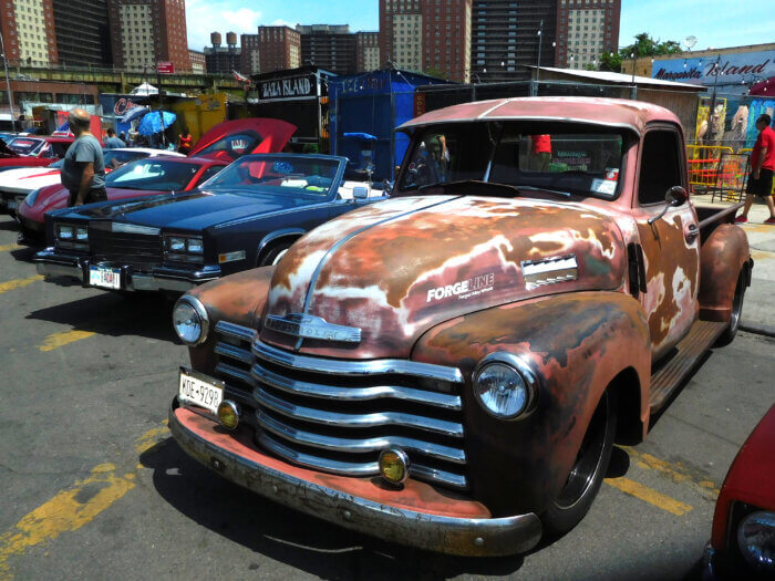 Coney Islands came from all over the neighborhood to ogle at fashionable hot wheels.