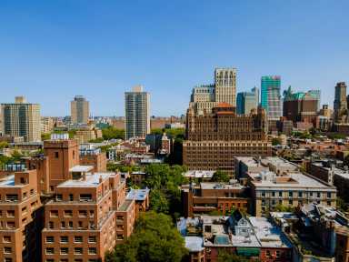 This aerial views of the Brooklyn skyline Brooklyn is a borough of New York City