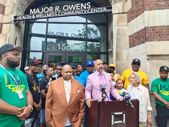 rally at major owens community center after teen shot