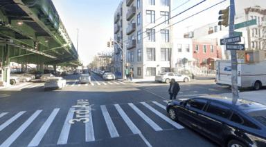 scene of sunset park moped crash