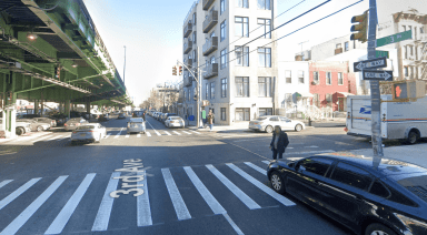 scene of sunset park moped crash